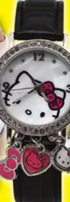 Big 5 HELLO KITTY Silver Crystal Bezel Charm Watch offer