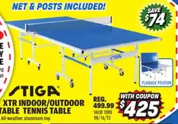 Big 5 Stiga XTR Indoor/Outdoor Table Tennis Table offer