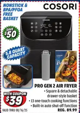 Big 5 Cosori Pro Gen 2 Air Fryer 5.8 Quart offer