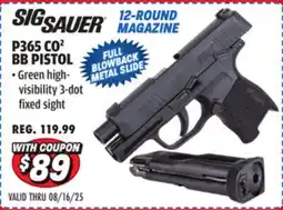 Big 5 Sig Sauer P365 CO2 BB Air Pistol offer