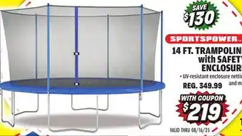 Big 5 Sportspower 14' Trampoline with Safety Enclosure offer