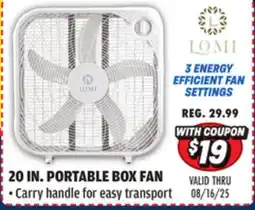 Big 5 LOMI 20 Portable Box Fan offer