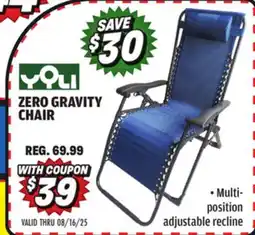 Big 5 Yoli Zero Gravity Chair offer