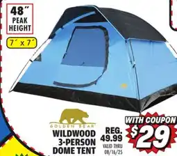 Big 5 Golden Bear Wildwood 3-Person Dome Tent offer