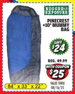 Big 5 Rugged Exposure Pinecrest +10° Mummy Bag offer