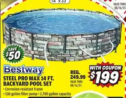 Big 5 Steel Pro MAX Max 14' x 33 Backyard Pool Set offer