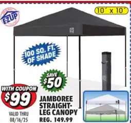 Big 5 E-Z UP Jamboree 10' x 10' Straight Leg Canopy offer