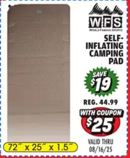 Big 5 World Famous Sports Self-Inflating Sleeping Pad offer