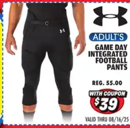Big 5 Under Armour Game Day Integrated Adult Football Pants offer