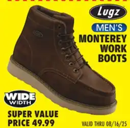 Big 5 Lugz Monterey Steel Toe Men's Wide Work Boots offer