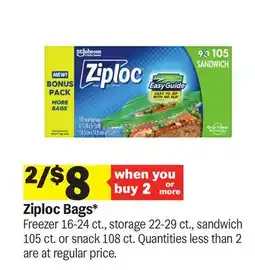 Meijer Ziploc Bags offer