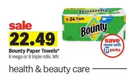 Meijer Bounty Paper Towels offer