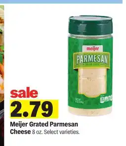 Meijer Meijer Grated Parmesan Cheese offer