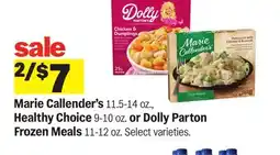 Meijer Marie Callender's 11.5-14 oz., Healthy Choice 9-10 oz. or Dolly Parton Frozen Meals 11-12 oz offer