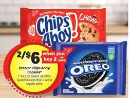 Meijer Oreo or Chips Ahoy! Cookies offer