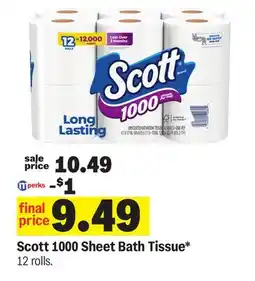 Meijer Scott 1000 Sheet Bath Tissue offer