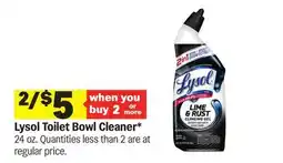 Meijer Lysol Toilet Bowl Cleaner offer