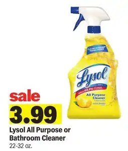 Meijer Lysol All Purpose or Bathroom Cleaner offer