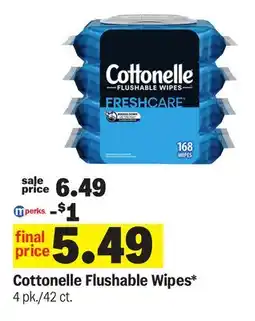 Meijer Cottonelle Flushable Wipes offer