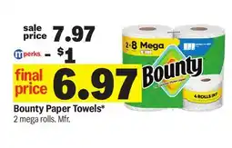 Meijer Bounty Paper Towels offer