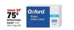 Meijer Oxford Index Cards offer