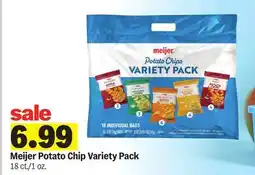 Meijer Meijer Potato Chip Variety Pack offer