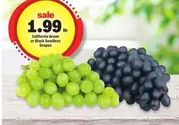 Meijer California Green or Black Seedless Grapes offer