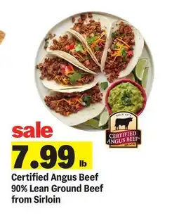 Meijer Certified Angus Beef 90% Lean Ground Beef from Sirloin offer