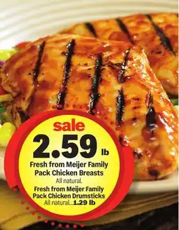 Meijer Fresh from Meijer Family Pack Chicken Breasts offer
