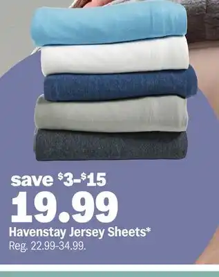 Meijer Havenstay Jersey Sheets offer