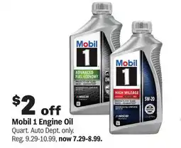 Meijer Mobil 1 Engine Oil Quart offer