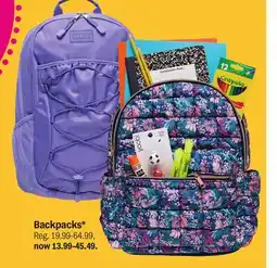 Meijer Backpacks offer