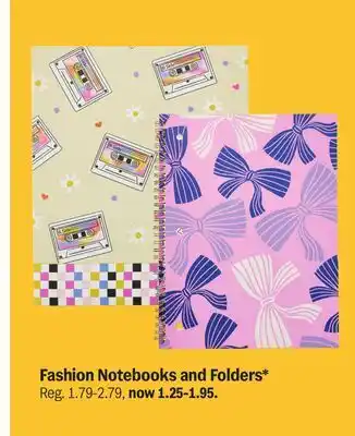 Meijer Fashion Notebooks and Folders offer