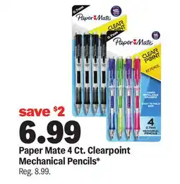 Meijer Paper Mate 4 Ct. Clearpoint Mechanical Pencils offer