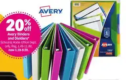 Meijer Avery Binders and Dividers offer