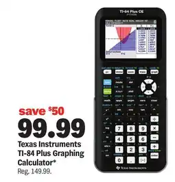 Meijer Texas Instruments TI-84 Plus Graphing Calculator offer