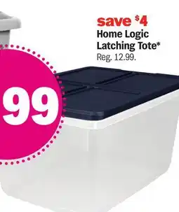Meijer Home Logic Latching Tote offer