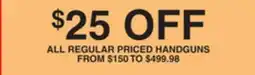 Dunham's Sports ALL REGULAR PRICED HANDGUNS offer