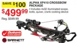 Dunham's Sports ALPHA XP410 CROSSBOW PACKAGE offer