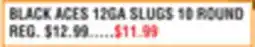 Dunham's Sports BLACK ACES 12GA SLUGS 10 ROUND offer