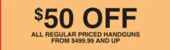 Dunham's Sports ALL REGULAR HANDGUNS offer