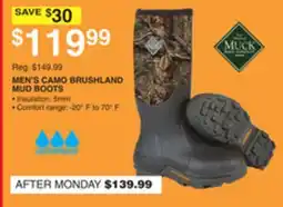 Dunham's Sports MEN'S CAMO BRUSHLAND MUD BOOTS offer