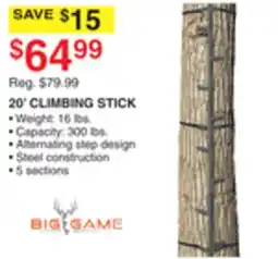 Dunham's Sports 20' CLIMBING STICK offer
