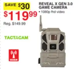 Dunham's Sports CELLULAR REVEAL X GEN 3.0 GAME CAMERA offer