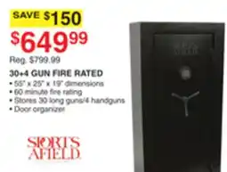 Dunham's Sports 30+4 GUN FIRE RATED offer