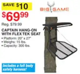 Dunham's Sports CAPTAIN HANG-ON WITH FLEX TEK SEAT PLATFORM offer