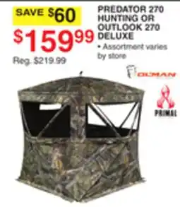 Dunham's Sports PREDATOR 270 HUNTING OR OUTLOOK 270 DELUXE offer