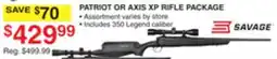 Dunham's Sports PATRIOT OR AXIS XP RIFLE PACKAGE offer