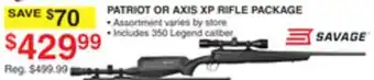Dunham's Sports PATRIOT OR AXIS XP RIFLE PACKAGE offer
