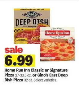 Meijer Home Run Inn Classic or Signature Pizza or Gino’s East Deep Dish Pizza offer